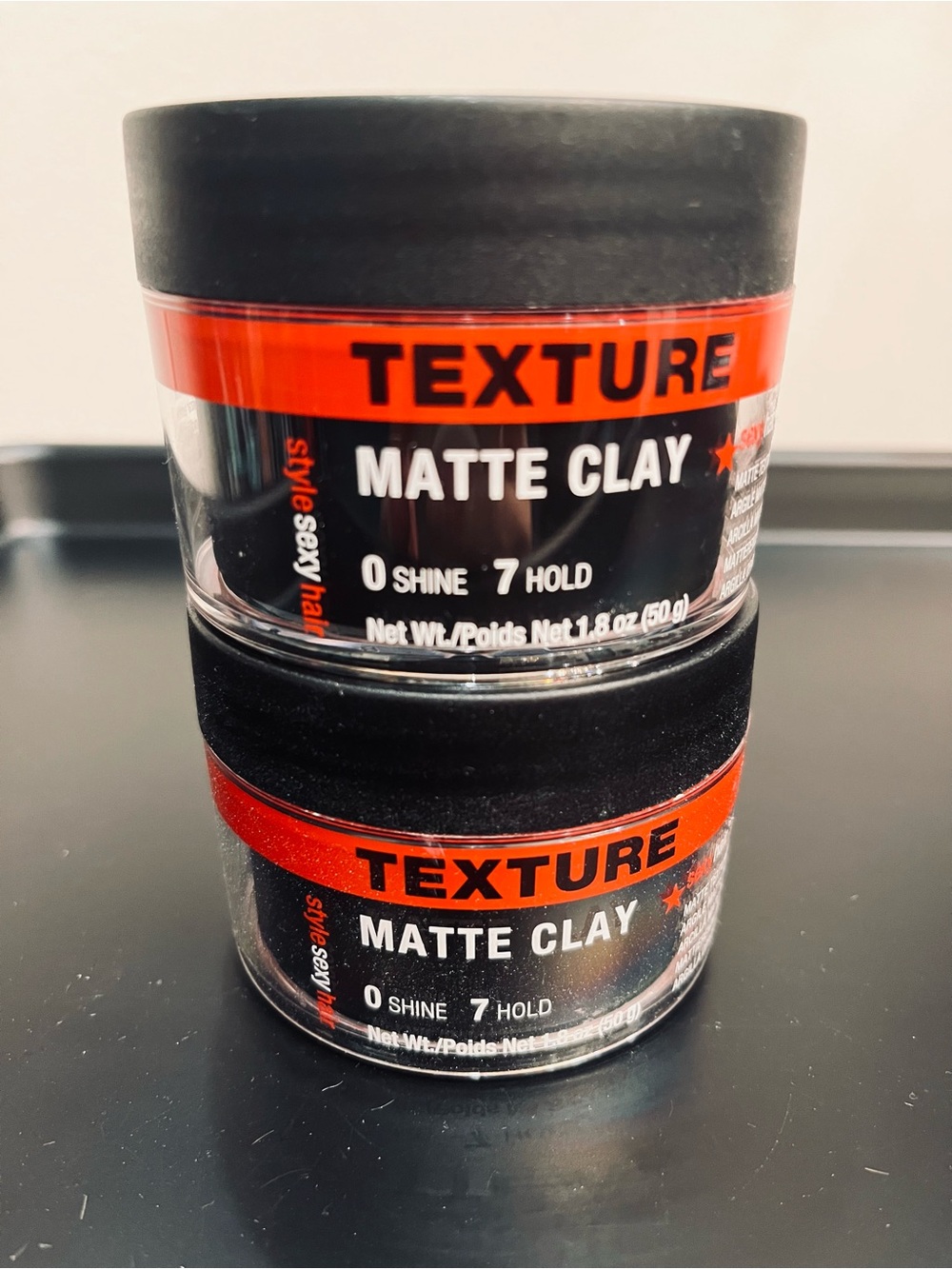 Texture Matte Clay Hair Styling Cream - Black/Red